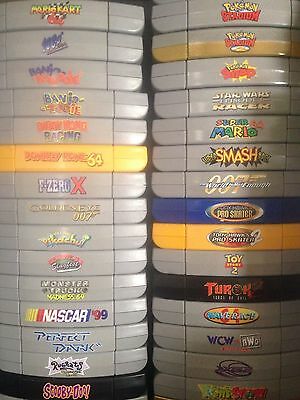 Now PRE-CUT! JAPANESE Complete Set Of All 198 N64 Top/Spine Labels - Fresh Stock Dated February 2026