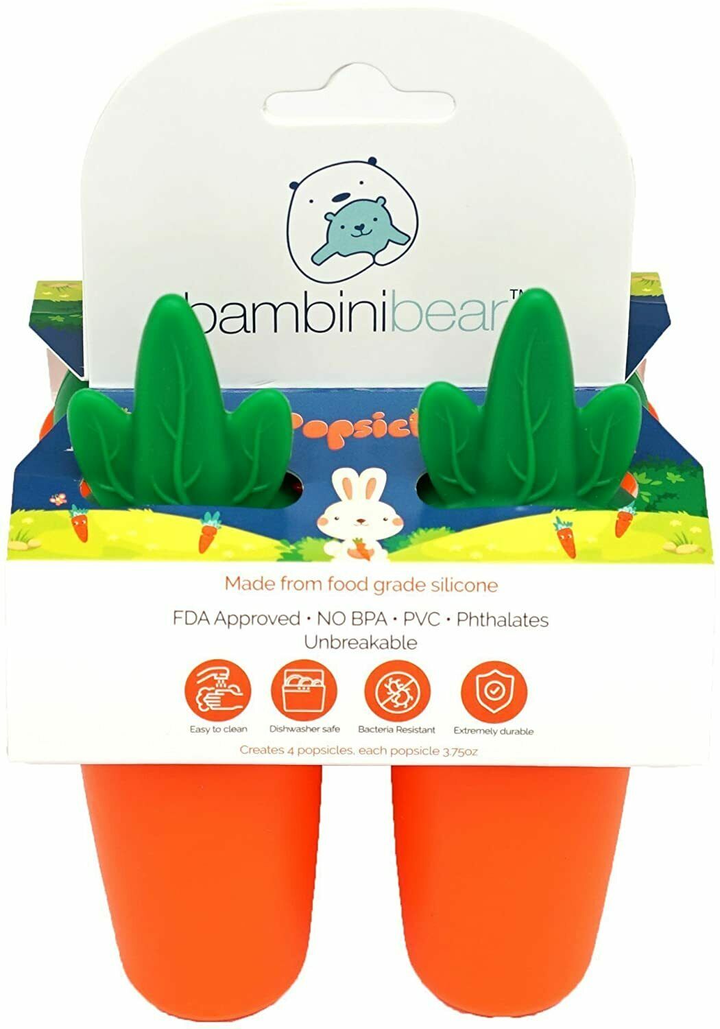 Reusable Popsicle Molds Ice Pop Molds Maker Baby Kid Infant - Fresh Stock Dated February 2026