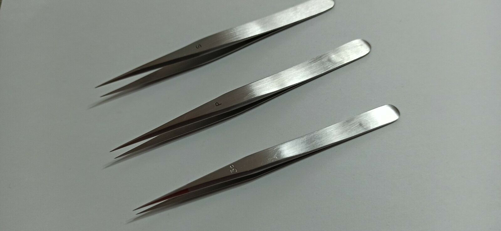 FONTAX JUNKERS Original  Tweezers swiss  no.P, S ,3CNew ,3pcs. - Fresh Stock Dated December 2025