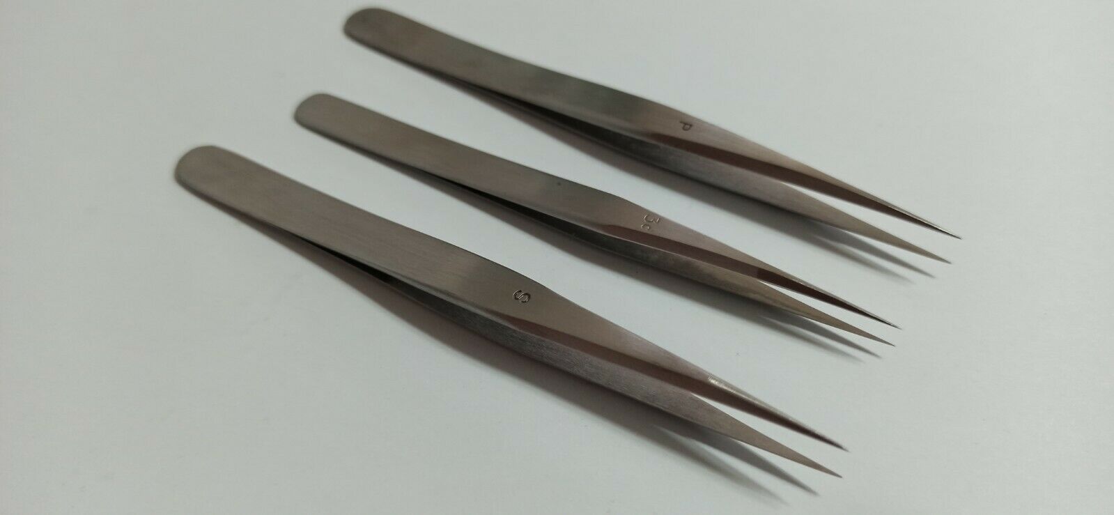 FONTAX JUNKERS Original  Tweezers swiss  no.P, S ,3CNew ,3pcs. - Fresh Stock Dated December 2025