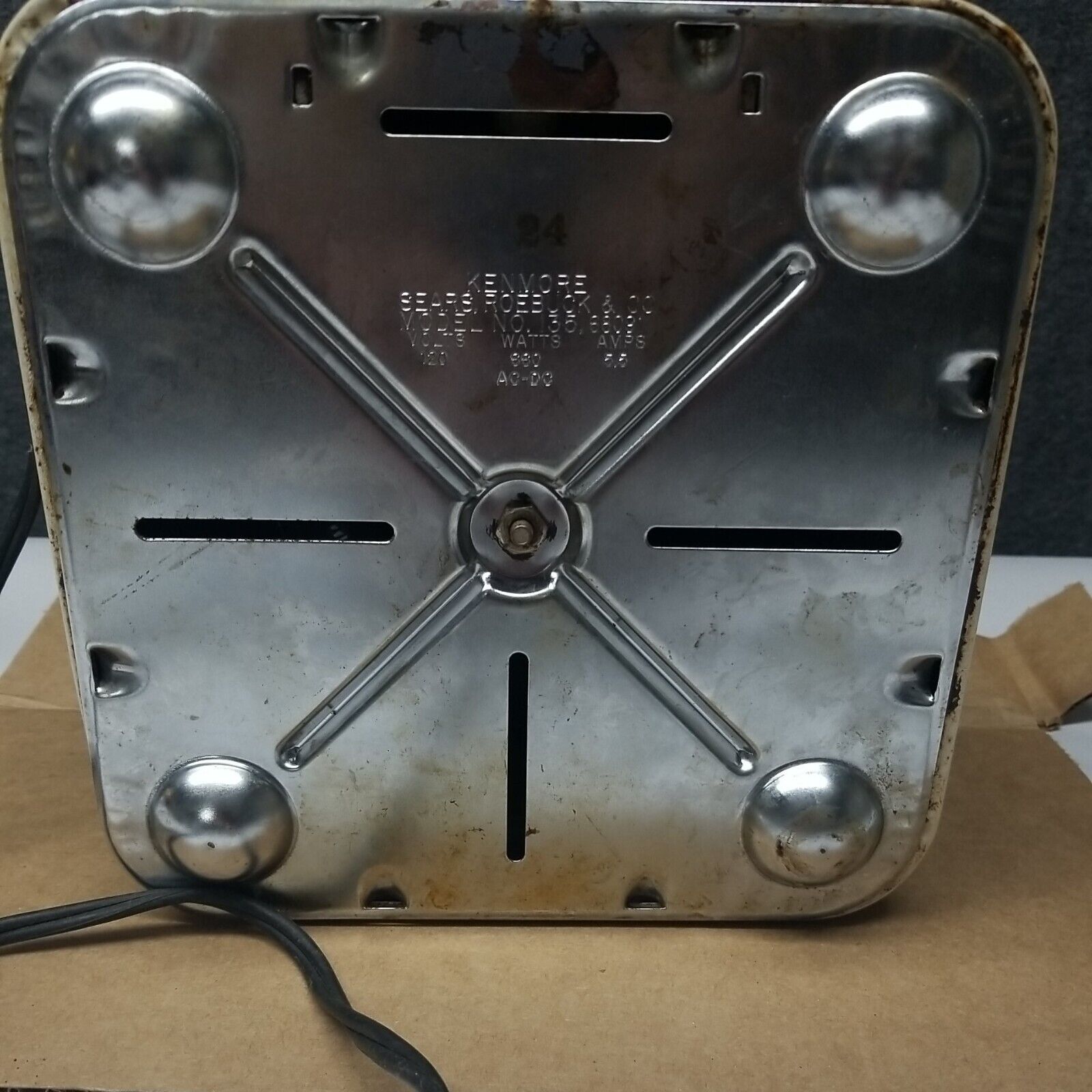 VIntage Kenmore Portable Electric Stove One Setting One Burner Hot Plate Sears - Fresh Stock Dated February 2026