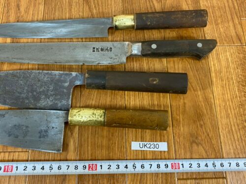 Japanese Chef's Kitchen Knife Set 9 Piece DEBA NAKIRI SANTOKU from Japan UK230 - Fresh Stock Dated January 2026