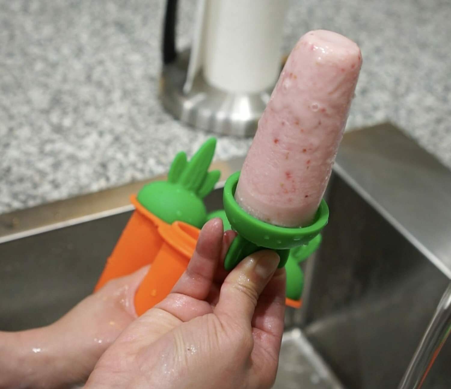 Reusable Popsicle Molds Ice Pop Molds Maker Baby Kid Infant - Fresh Stock Dated February 2026