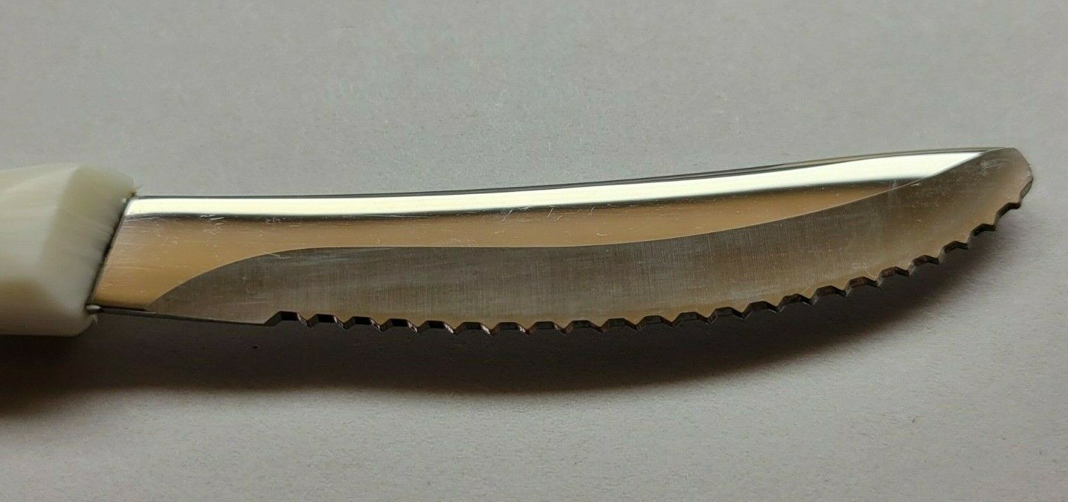 Cutco 1759 Pearl White Handle Serrated Table / Steak Knife - Fresh Stock Dated February 2026