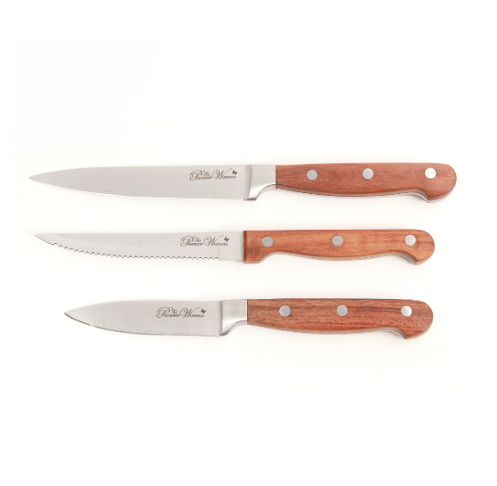 14-Piece Knife Cutlery Set with Wood Block Frontier Collection, Red Rosewood NEW - Fresh Stock Dated January 2026