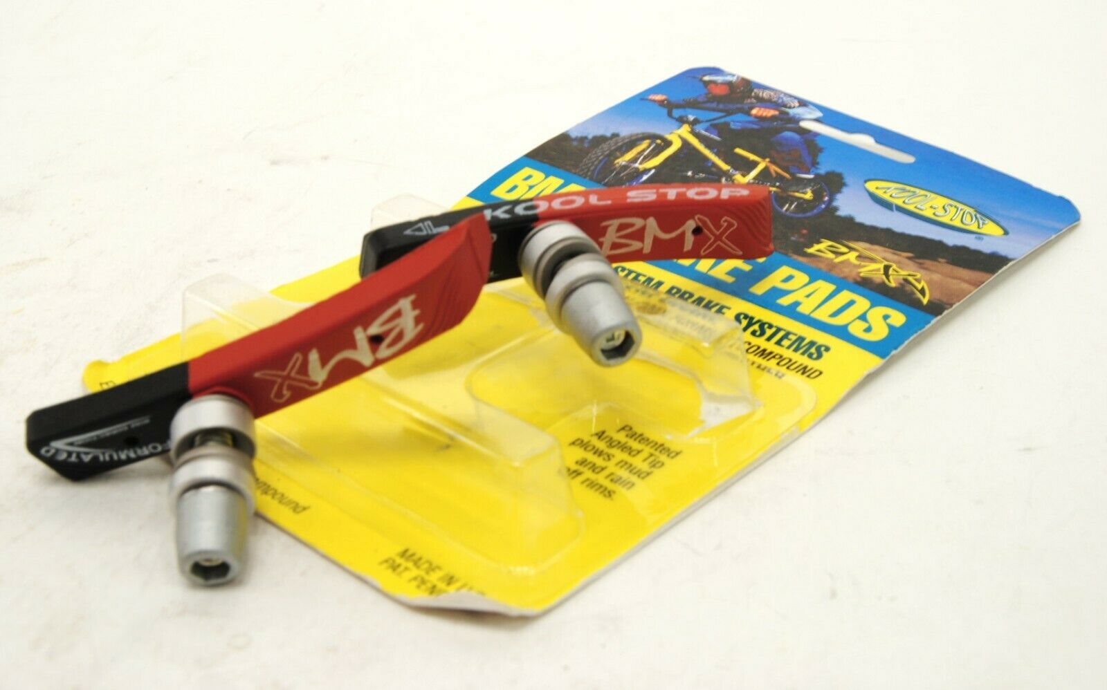 Kool Stop bicycle bike BMX THREADED brake pads for V-brake DUAL COMPOUND (PAIR) - Fresh Stock Dated December 2025