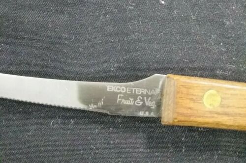 EKCO Eterna fruit and vegetable knife serrated wood handle - Fresh Stock Dated January 2026