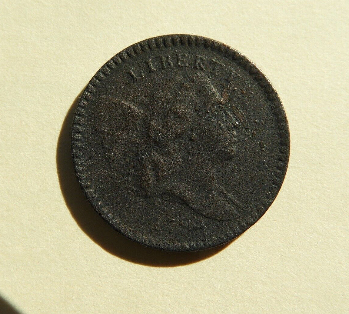 US 1794 F Pre 1800 Half Cent Coin - Fresh Stock Dated December 2025