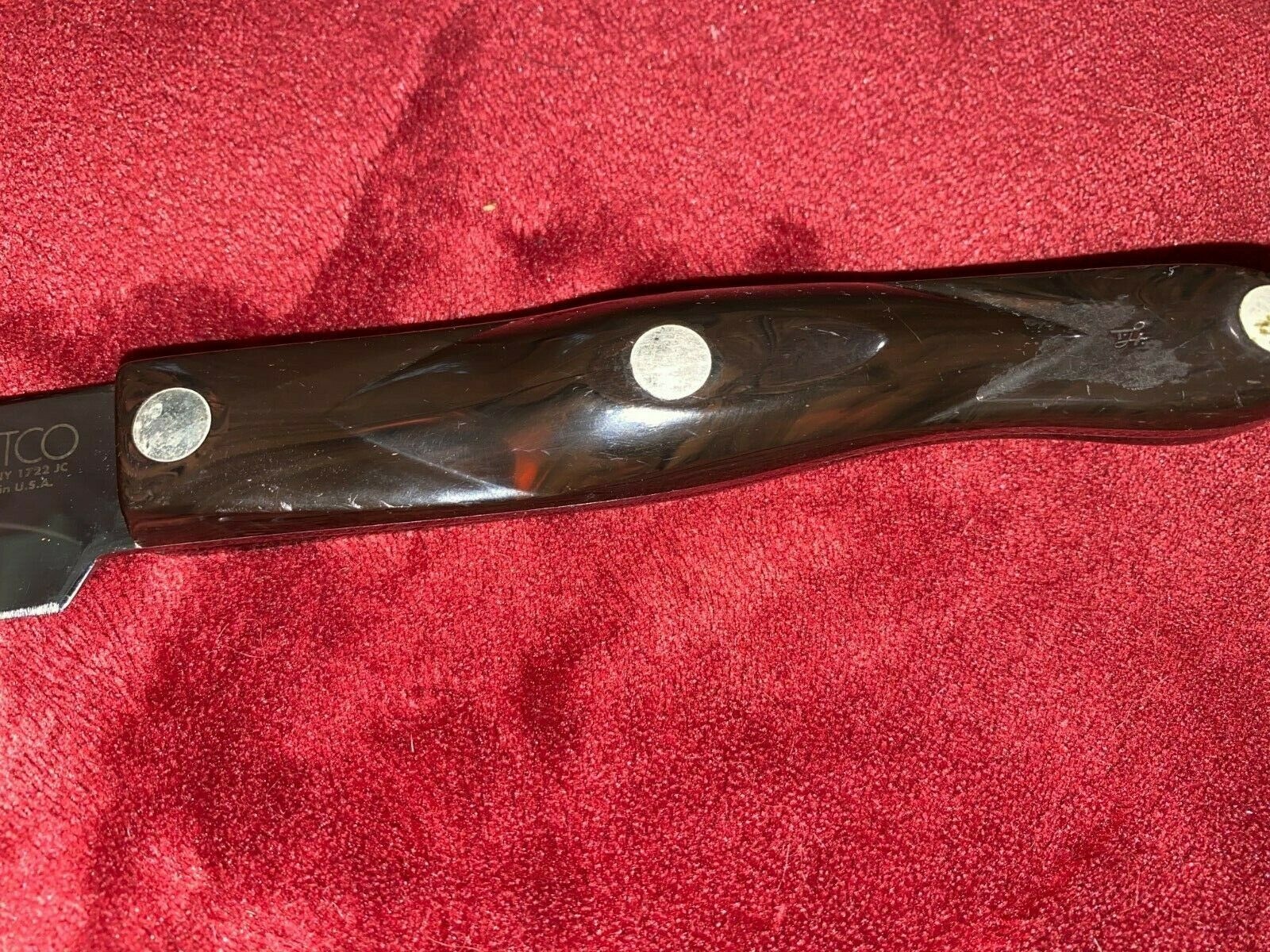 CUTCO Classic Handle Butcher knife 1722 USA made NICE CONDITION - Fresh Stock Dated January 2026