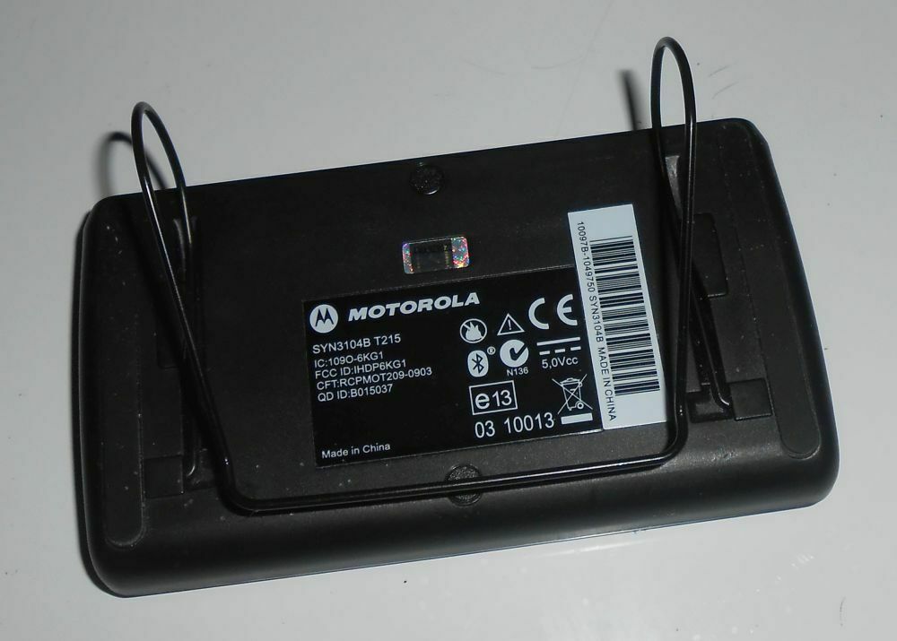 MOTOROLA SYN3104B T215 BLUTOOTH SPEAKERPHONE WITH VISOR CLIP TESTED - Fresh Stock Dated December 2025