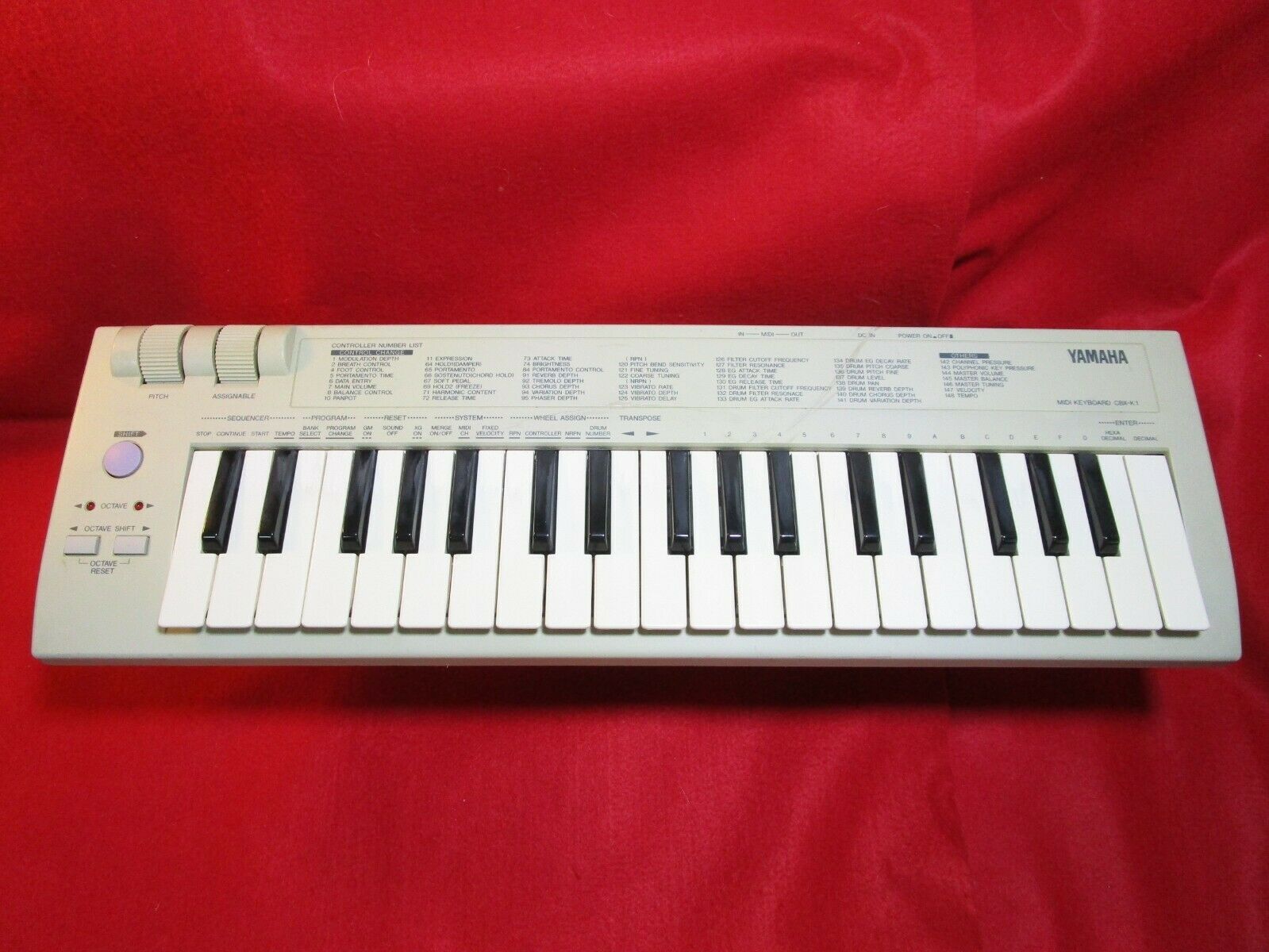 YAMAHA CBX-K1 37keys MINI MIDI KEYBOARD CONTROLLER Tested Expedited shipping - Fresh Stock Dated December 2025