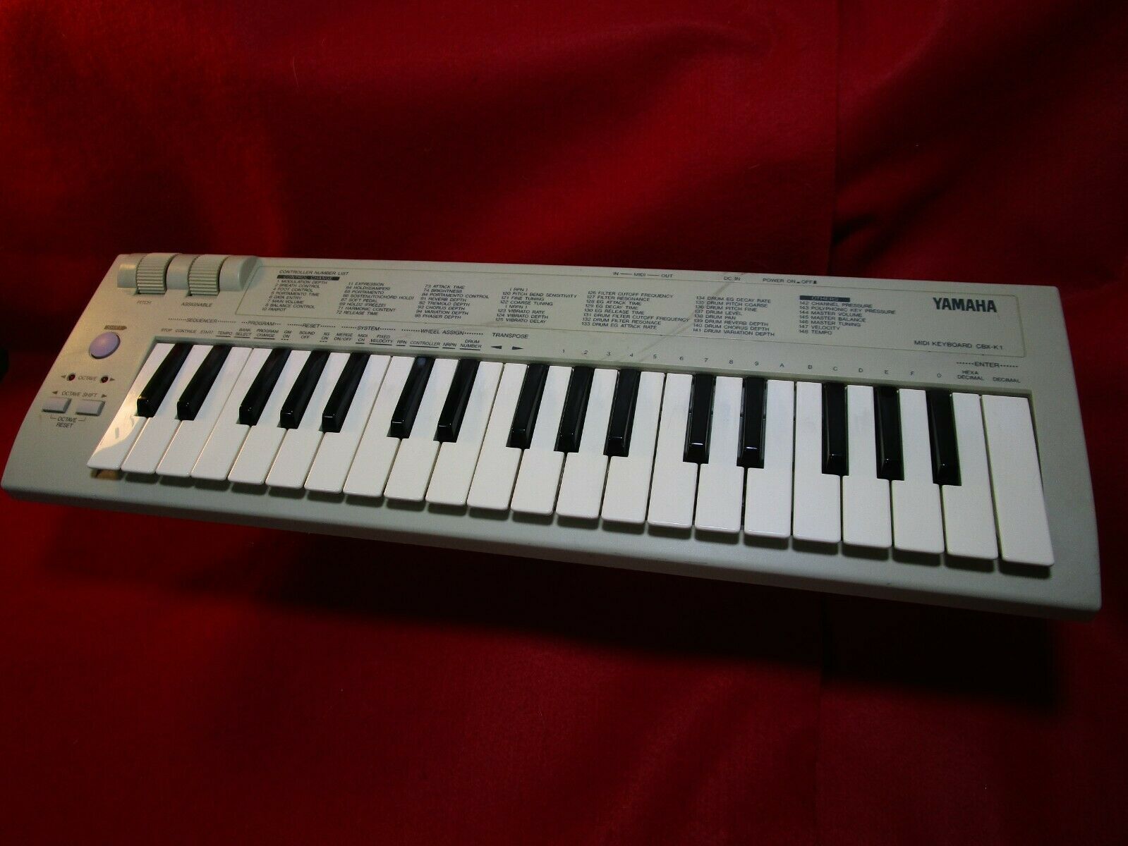 YAMAHA CBX-K1 37keys MINI MIDI KEYBOARD CONTROLLER Tested Expedited shipping - Fresh Stock Dated December 2025