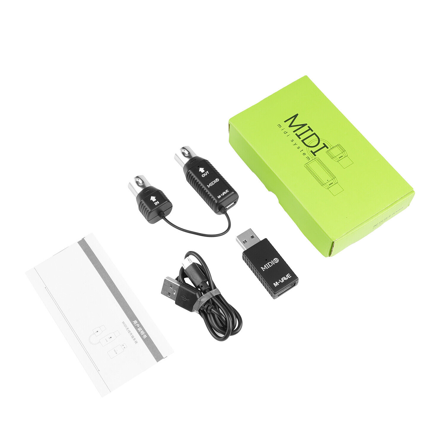 M-VAVE Mini Wireless Transmission System MIDI Bluetooth Adapter USB Plug Play - Fresh Stock Dated December 2025