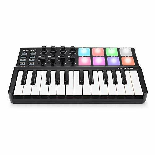 Worlde Panda MINI Portable 25 Keys USB Keyboard MIDI Controller with Colorful - Fresh Stock Dated December 2025
