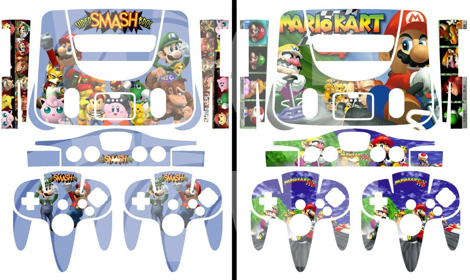 Choose 1 Vinyl Skin For the Nintendo 64 Console + Controllers - Free US Shipping - Fresh Stock Dated December 2025