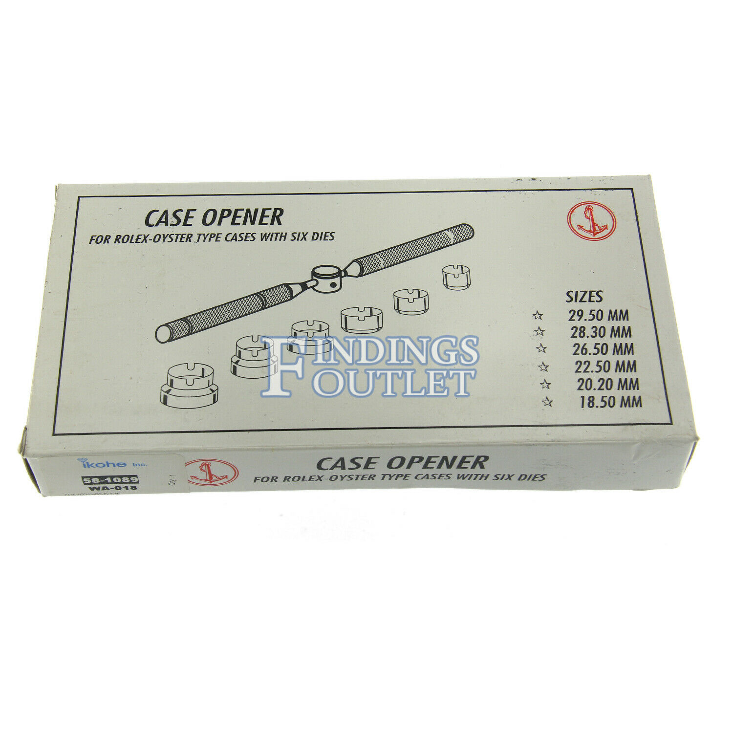 Watch Case Wrench Opener For All Types Of Watch Back Cases With 6 Milled Chucks - Fresh Stock Dated December 2025