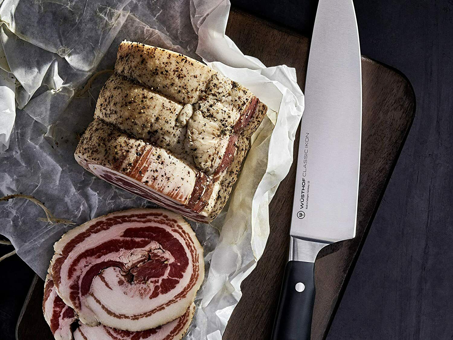 WUSTHOF Classic Ikon 8 Inch Kitchen Chef's Knife High Carbon Stainless Steel - Fresh Stock Dated January 2026