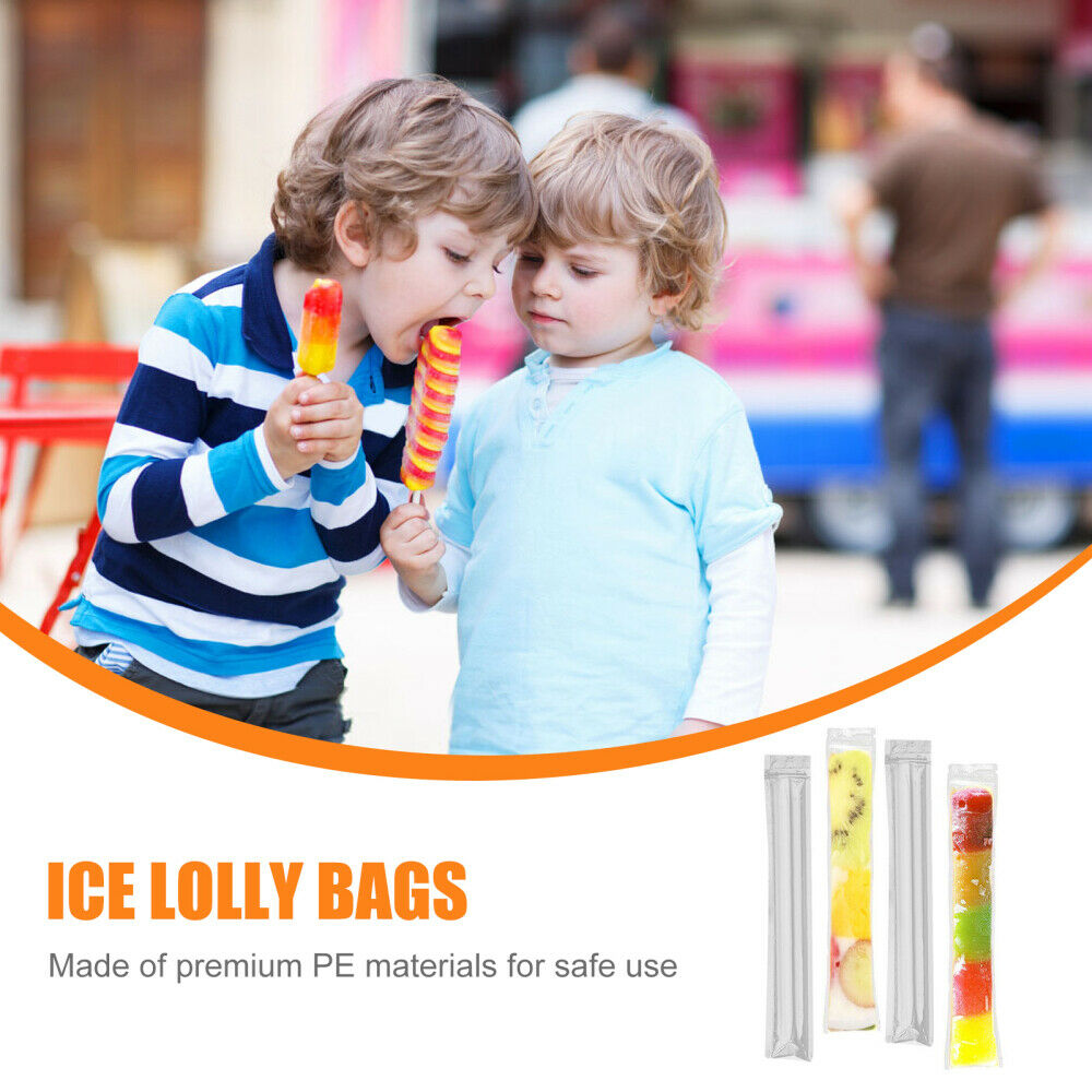 60pcs Disposable Portable Ice-lolly Packing Bags Ice Bags - Fresh Stock Dated February 2026