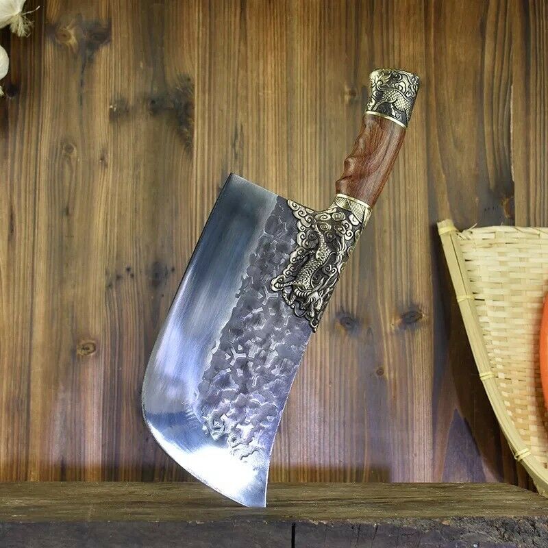 Butcher Knife Handmade Forged Kitchen Chef Knife Pro Razor Sharp Serbian Clad - Fresh Stock Dated January 2026