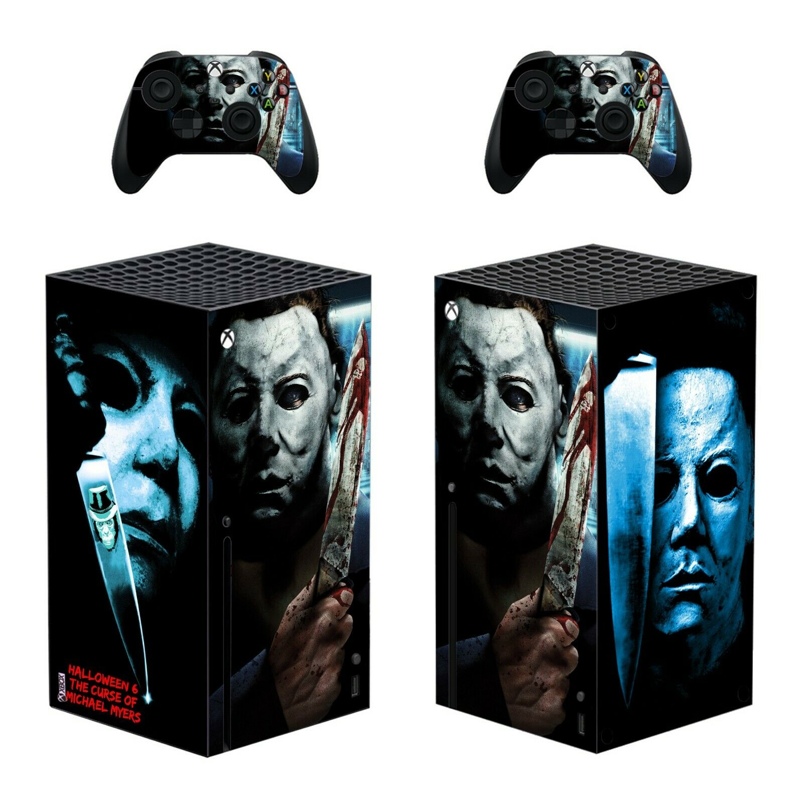 Xbox Series S X Slim Console Controller Skin Decal Michael Myers Halloween Horro - Fresh Stock Dated February 2026