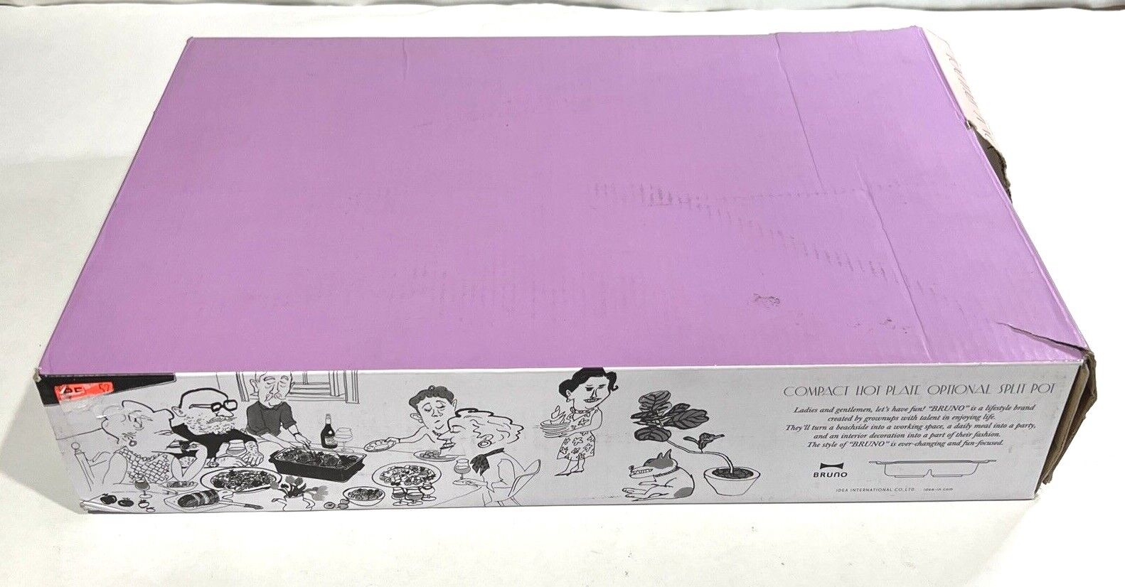 BRUNO Compact Hot Plate Optional Split Pot - Fresh Stock Dated February 2026