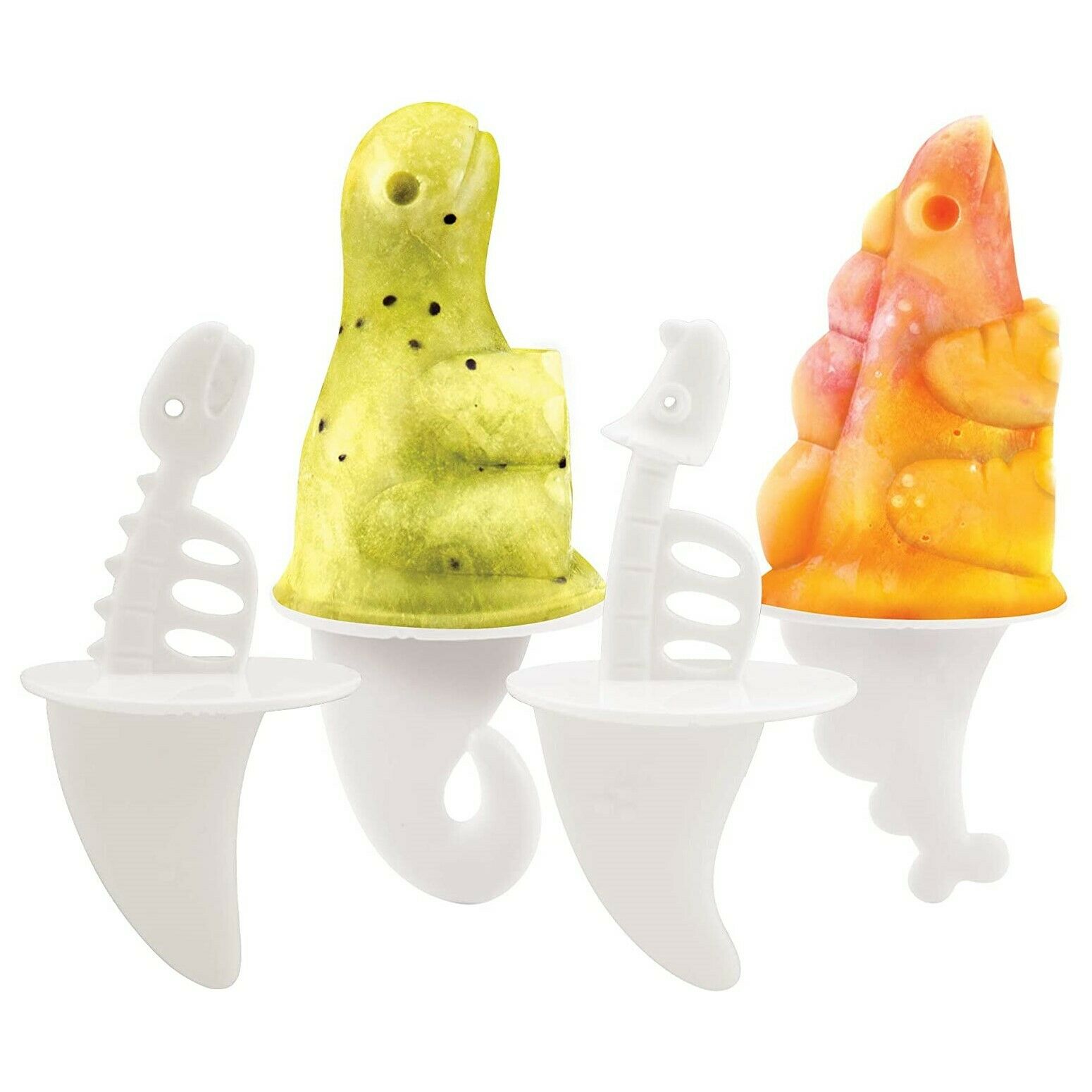 Tovolo Dino Ice Pop Molds / Dinosaur Popsicle Mold - Set of 4 - Fresh Stock Dated February 2026