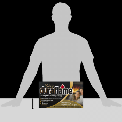 Duraflame Gold Ultra Premium Recycled Wood Fireplace Firelog 6 Per Case Set of 2 - Fresh Stock Dated December 2025