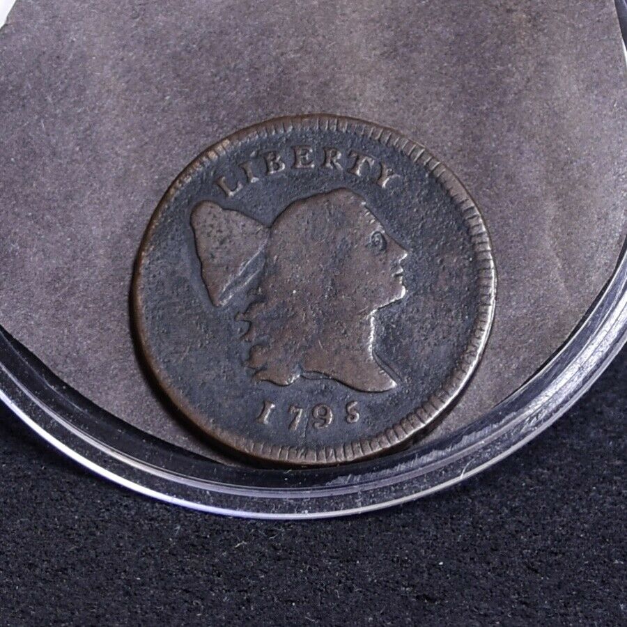 1795 Half Cent - Lettered Edge with Pole - VG (#35659) - Fresh Stock Dated December 2025