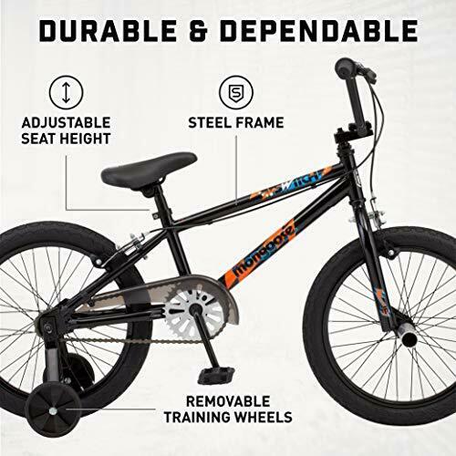 Mongoose Switch BMX Bike for Kids 18-Inch Wheels Includes Removable Training ... - Fresh Stock Dated January 2026