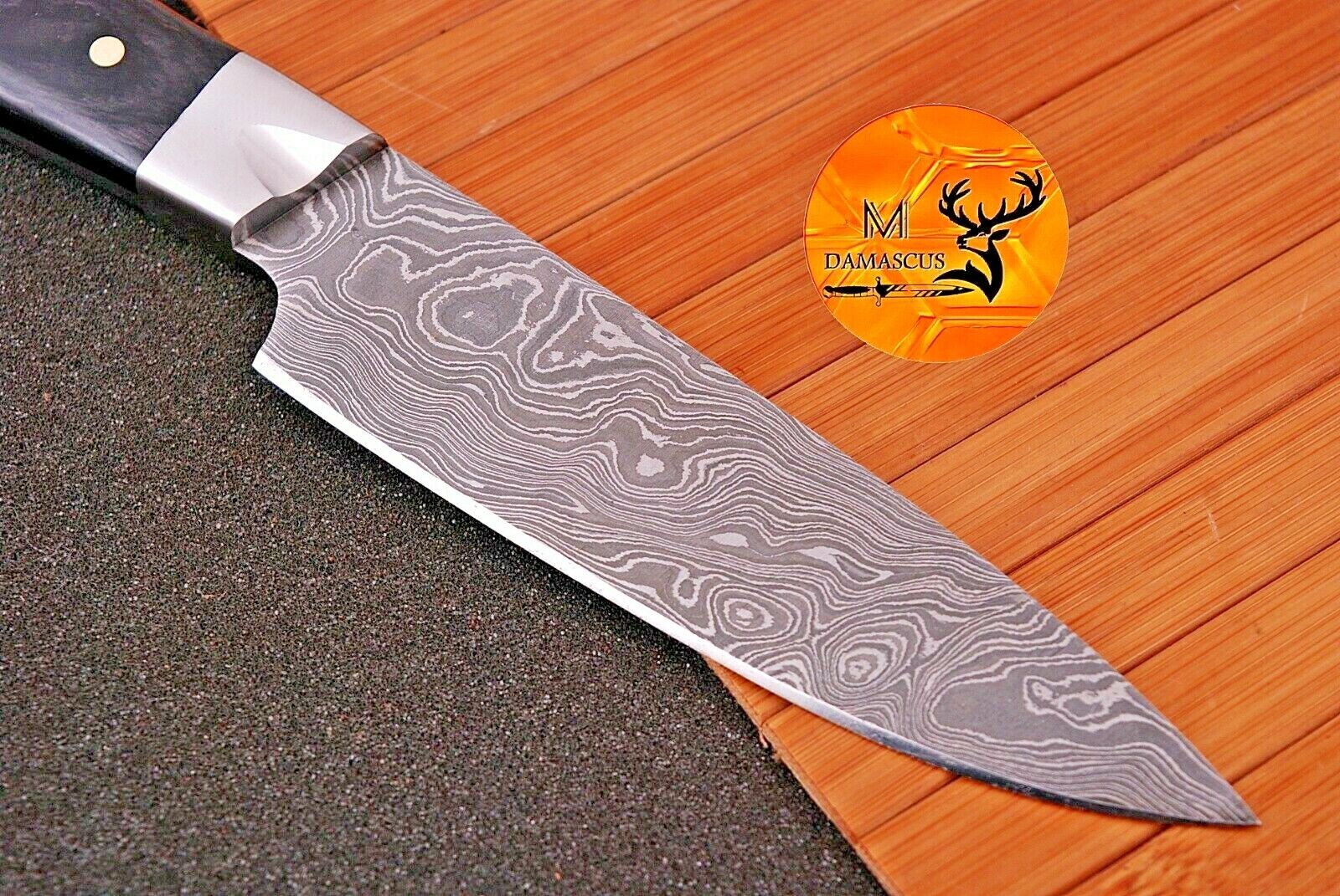 CUSTOM HANDMADE FORGED DAMASCUS STEEL STEAK CHEF KNIFE SET KITCHEN KNIVES - 1385 - Fresh Stock Dated February 2026