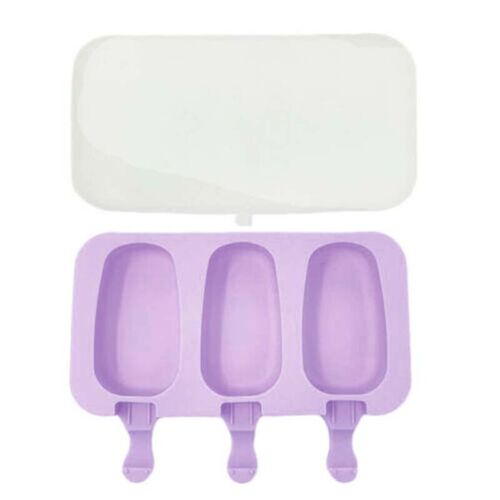 Cell Popsicle Mold Silicone DIY Frozen Ice Cream Mold Ice Lolly Pop Maker Purple - Fresh Stock Dated February 2026