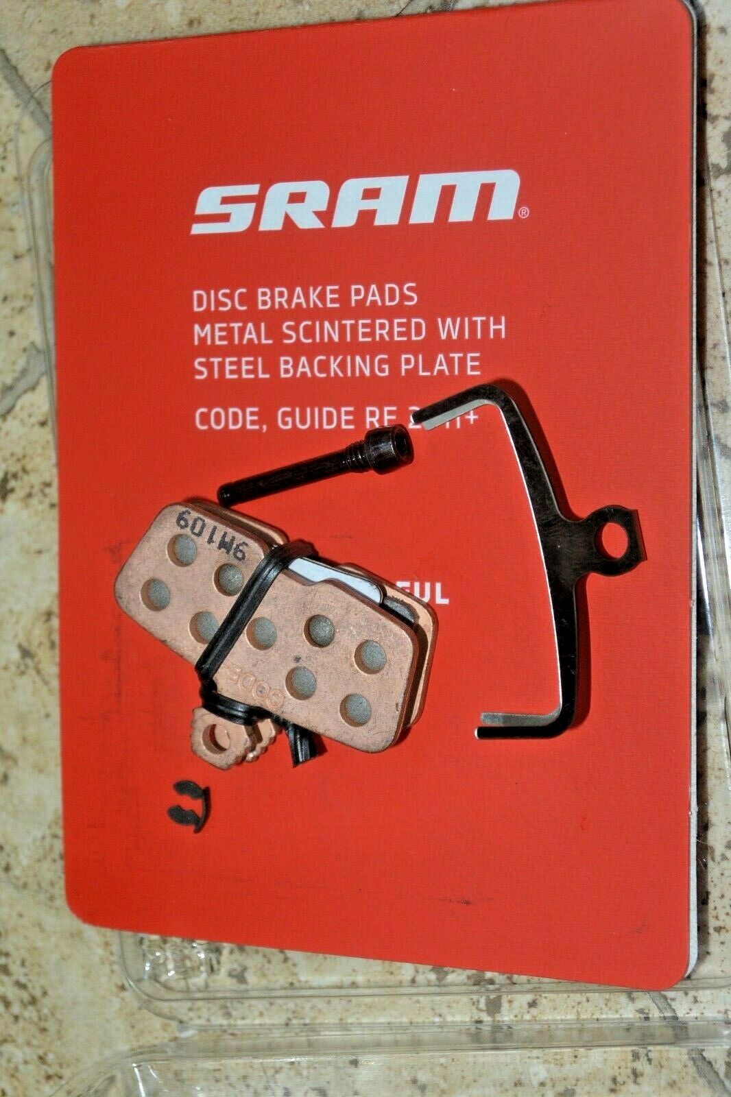 SRAM Disc Brake Pads - Sintered Compound, Steel Backed, Powerful, For Code 2011+ - Fresh Stock Dated December 2025
