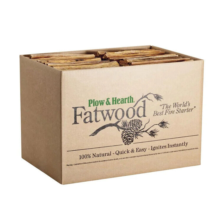 25 lbs Fatwood Fire Starter (Part number: 1171) by Plow & Hearth - Fresh Stock Dated January 2026