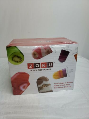 Zoku Quick Pop Maker with 6 sticks & 6 Drop Guards, Orange BRAND NEW FAST SHIP - Fresh Stock Dated February 2026
