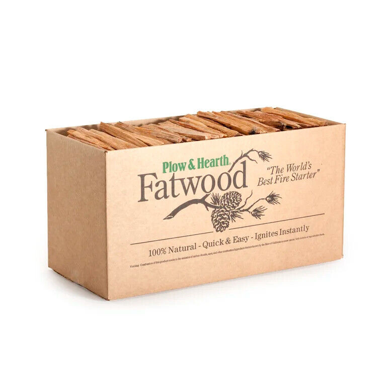 25 lbs Fatwood Fire Starter (Part number: 1171) by Plow & Hearth - Fresh Stock Dated January 2026