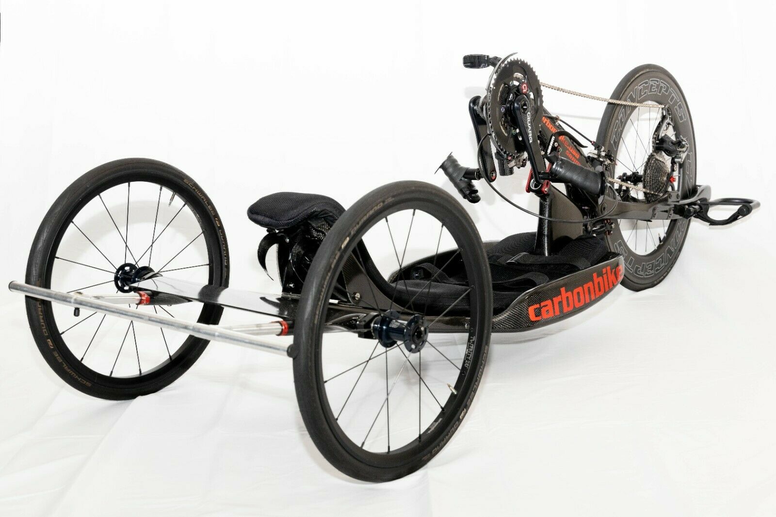 Carbon Bike Handcycle, Hand Bike, C7  Wheelsbike Sram Schwalbe Titanium Shimano - Fresh Stock Dated December 2025