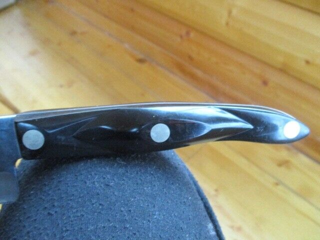 CUTCO French Chef Knife #1725 Brown Swirl Handle 9-1/4” 1989  Excellent shape - Fresh Stock Dated January 2026