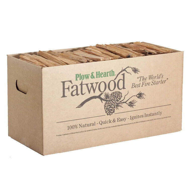 25 lbs Fatwood Fire Starter (Part number: 1171) by Plow & Hearth - Fresh Stock Dated January 2026