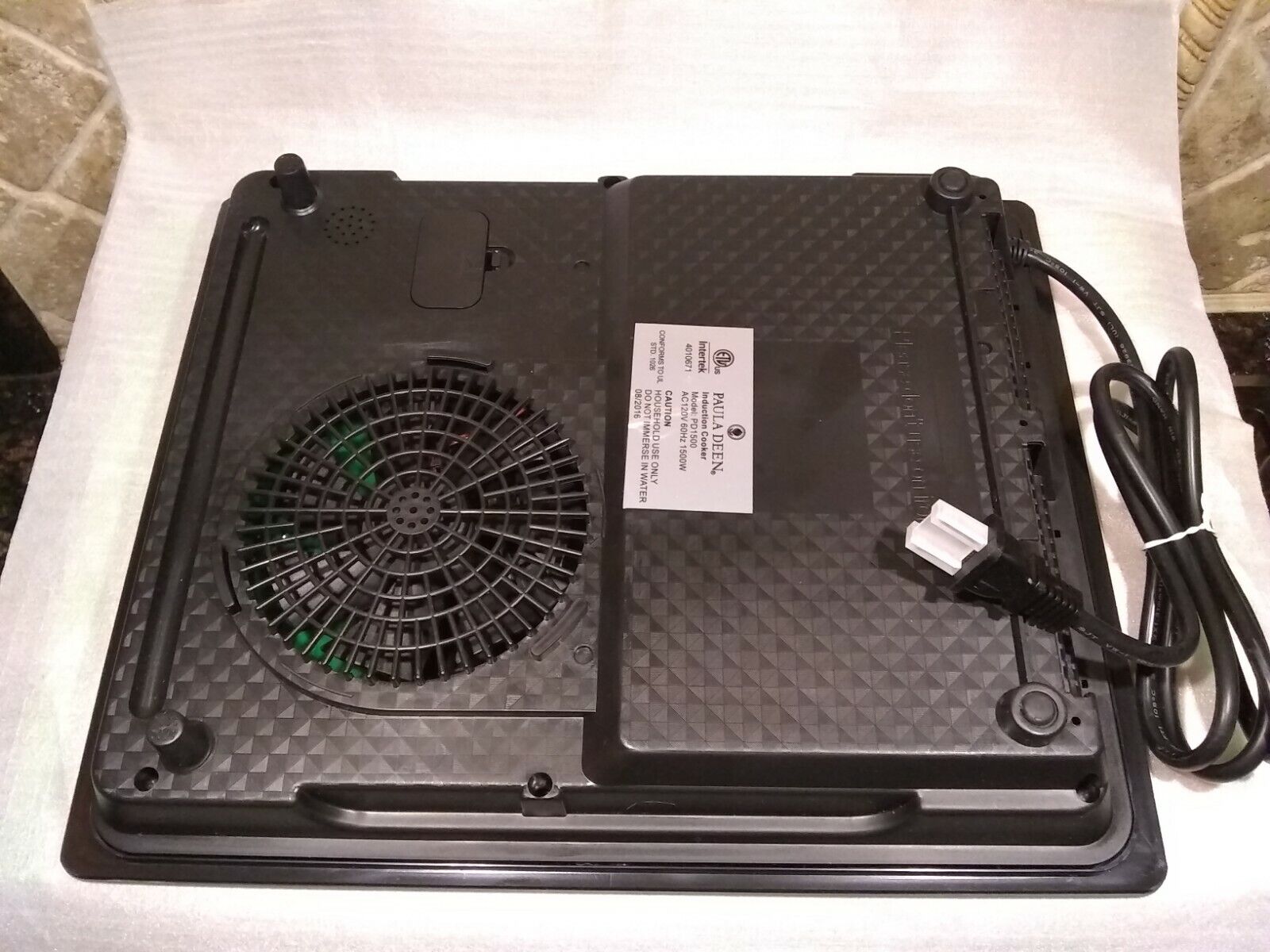 NEW Paula Deen 1500W LED Colored Glass Programmable Induction Cooktop Glass 120V - Fresh Stock Dated February 2026