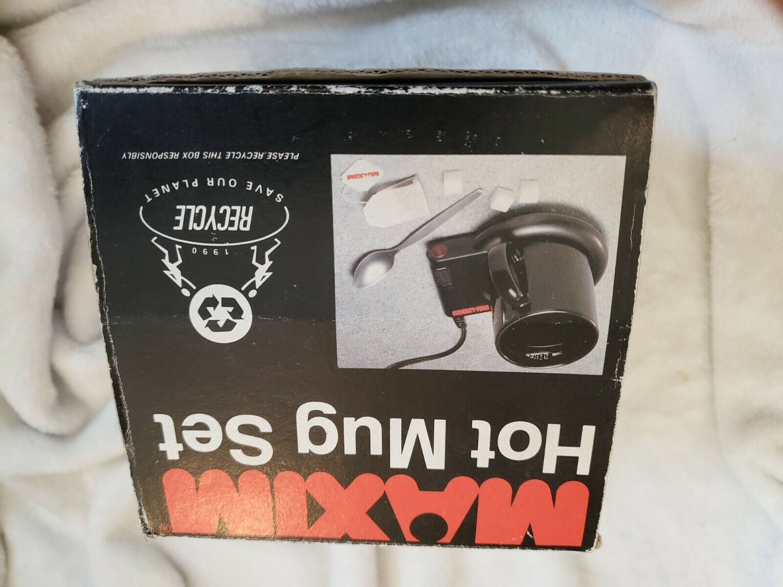 Maxim Coffee Hot Beverage Warmer Vintage No Mug Black with orig box MW-20 - Fresh Stock Dated February 2026