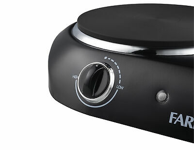 Estufa Electrica Doble Portatil 1800W Placa de Cocina 2 Quemadores Negro Ligero - Fresh Stock Dated February 2026