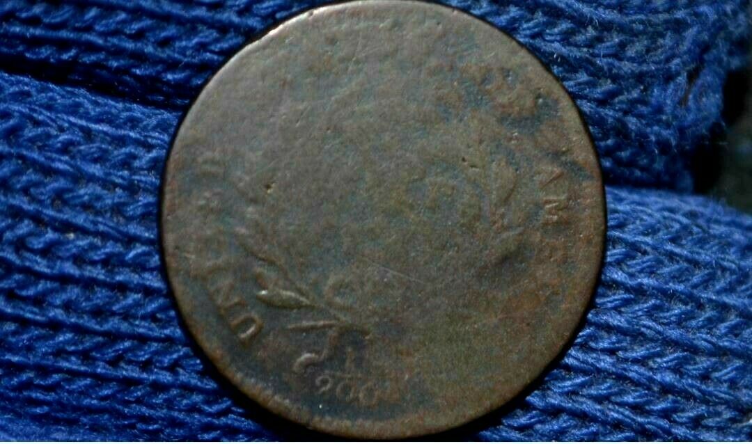 1797 HALF CENT* C2 * Regular Head * Plain Edge *FINE* Obverse Struck Off-Center - Fresh Stock Dated December 2025