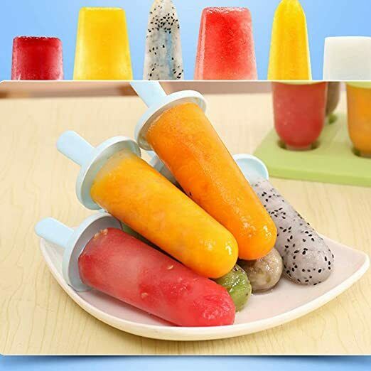 3 Sets Ice Pop Molds Ice Pop Maker with Funnel and Brush, 3 Colors - Fresh Stock Dated February 2026