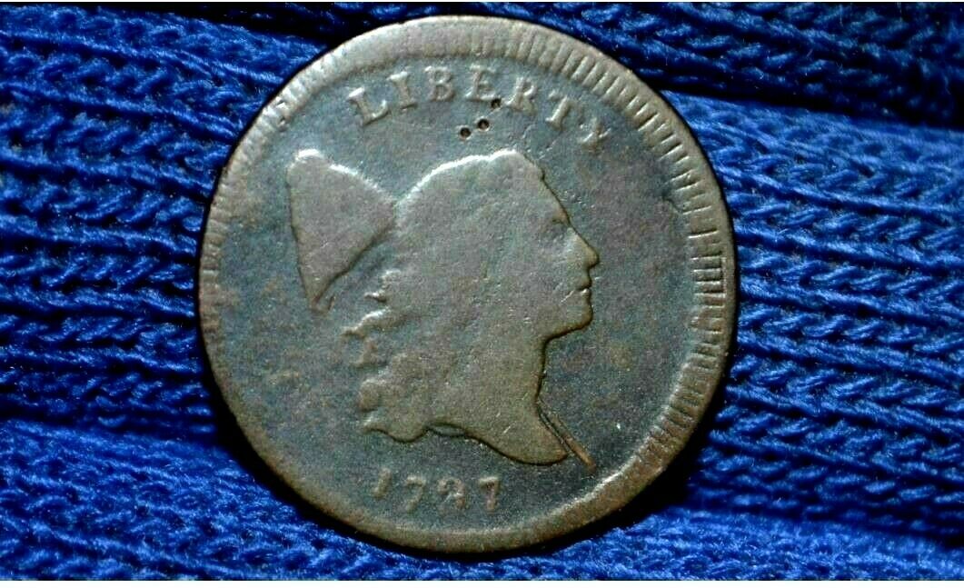 1797 HALF CENT* C2 * Regular Head * Plain Edge *FINE* Obverse Struck Off-Center - Fresh Stock Dated December 2025