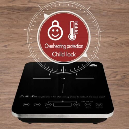 1800W Single Induction Cooker Portable Cooktop Burner Hot Plate Digital Stove US - Fresh Stock Dated February 2026