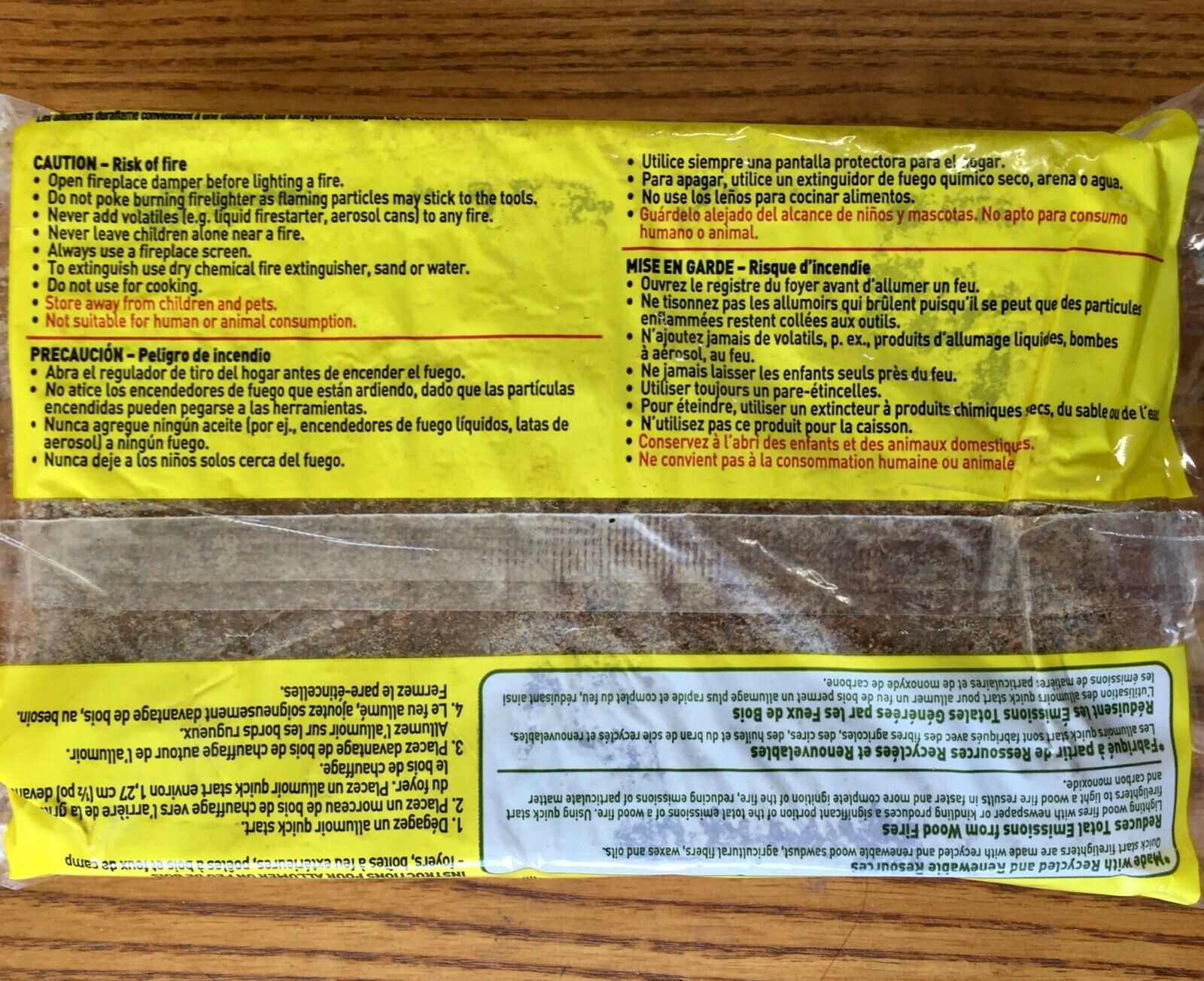 1 PACK of DURAFLAME QUICK START FIRELIGHTERS 24 OZ. (4 LOGS PER PACK) - Fresh Stock Dated December 2025