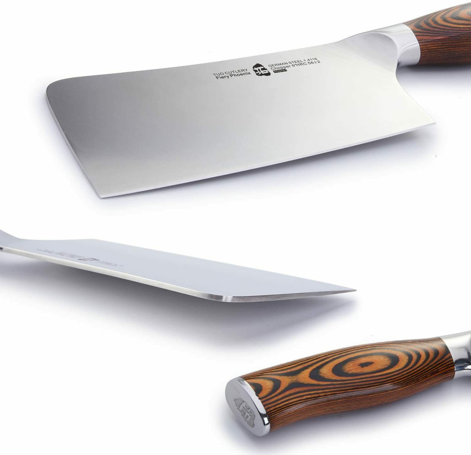 TUO Cleaver Knife - 6 inch Chinese Chopping Knife - Fresh Stock Dated January 2026