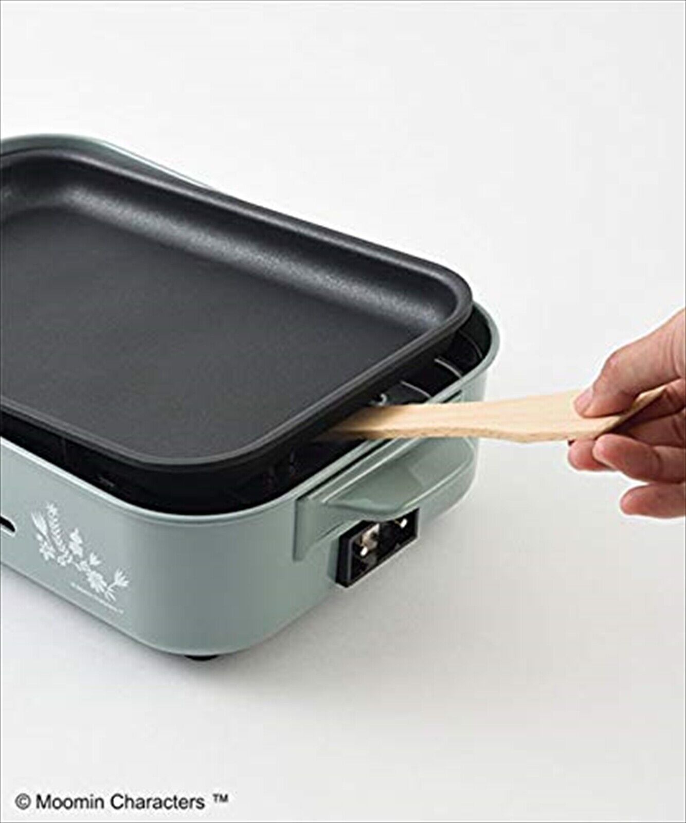 BRUNO Moomin Compact Hot Plate Electric Griddle with 3 Plates Blue Green NEW - Fresh Stock Dated February 2026