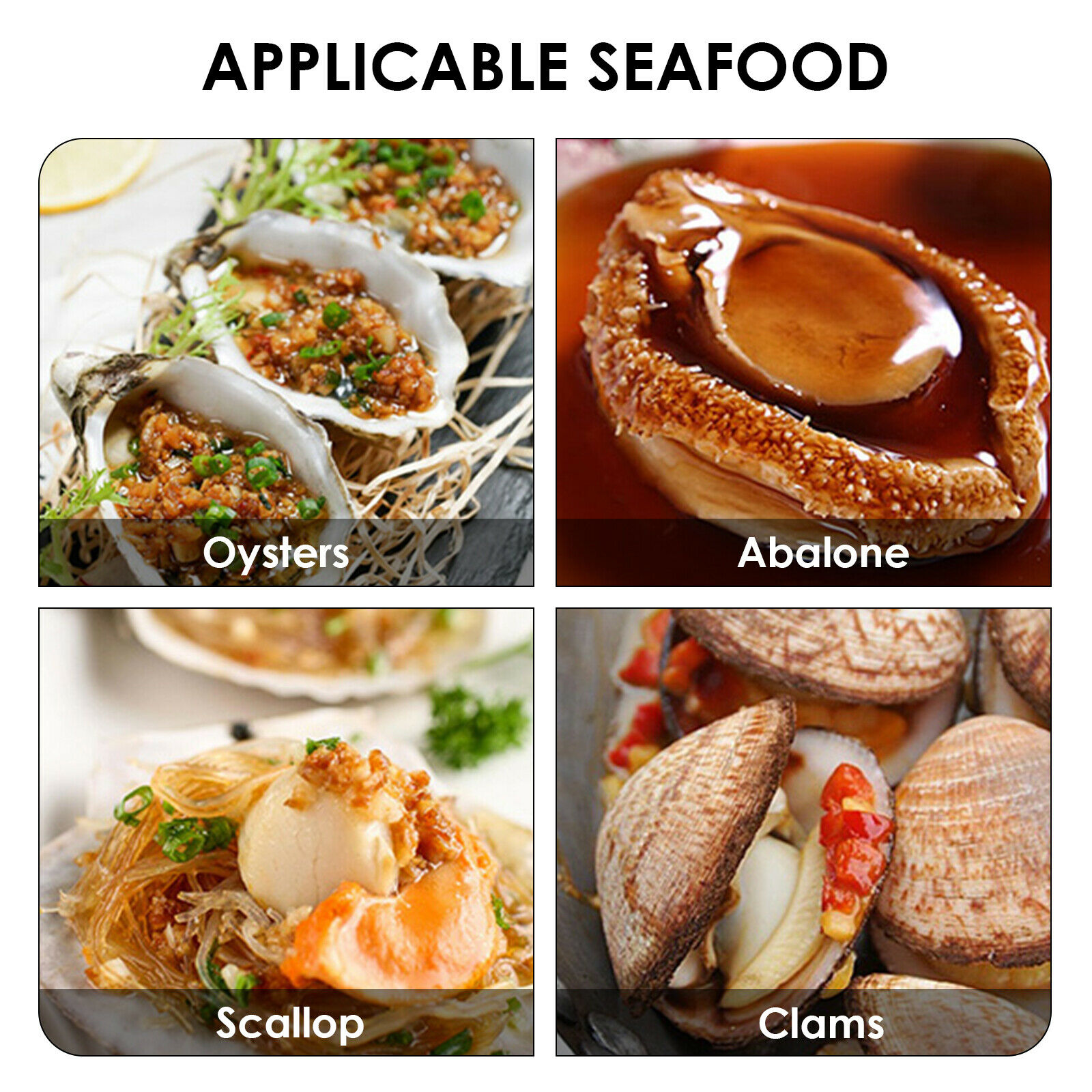 Oyster Knife Shucker Shell Seafood Opener Shucking Tool Set With/ Blade - Fresh Stock Dated January 2026