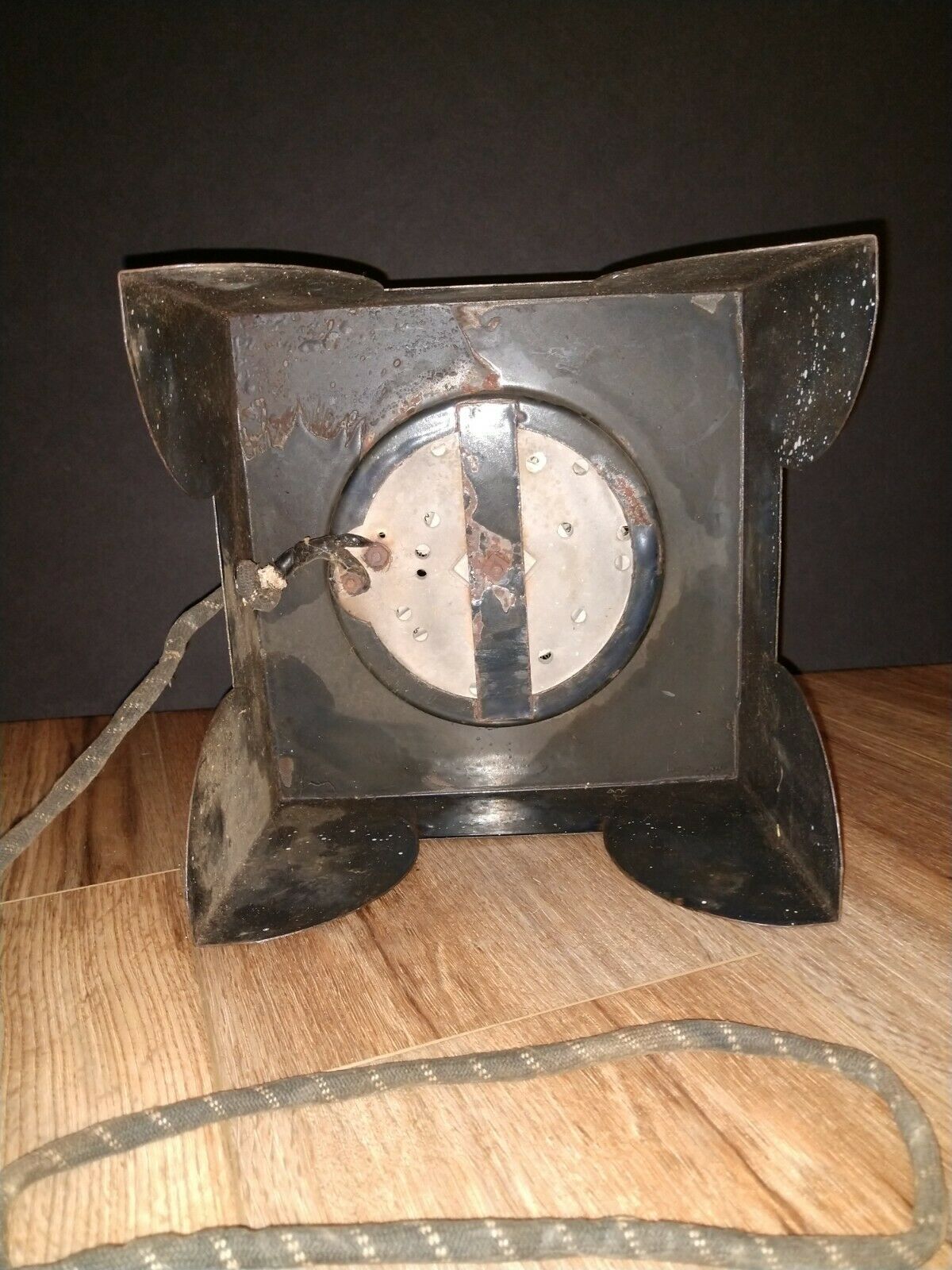 antique electric hot plate / cook top / burner / black speckled finish - Fresh Stock Dated February 2026